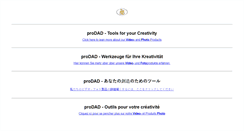 Desktop Screenshot of prodad.de