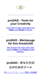 Mobile Screenshot of prodad.de