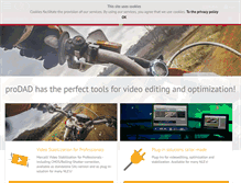 Tablet Screenshot of prodad.com